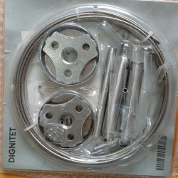 Cable para cortinas, acero inoxidable,197 "