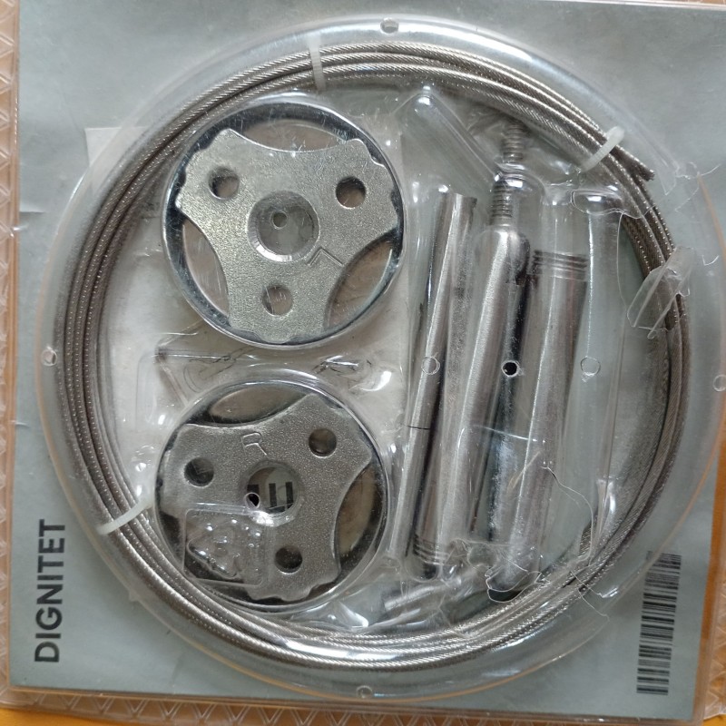 Cable para cortinas, acero inoxidable,197 "